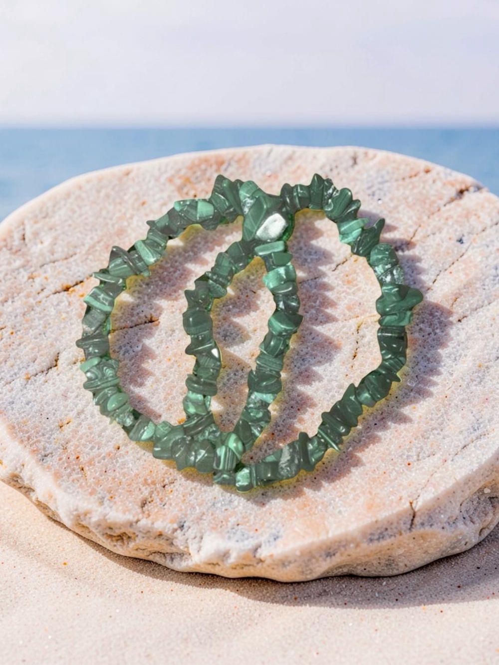 🛑 3 for $11 Malachite Chip Bracelet